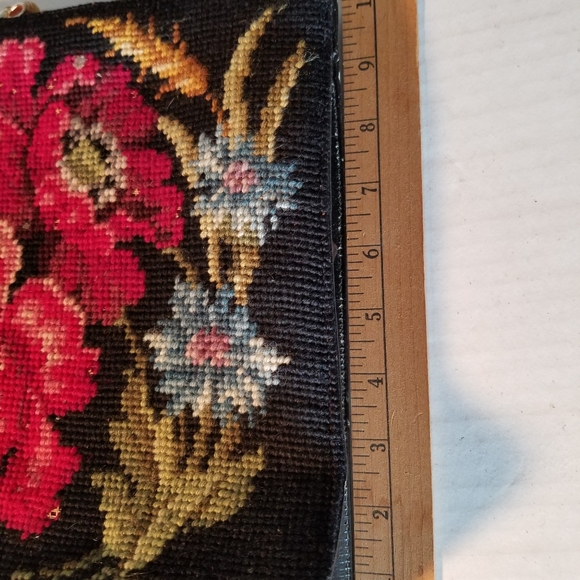 VTG wilt luggage NEEDLEPOINT HANDBAG chicago - Picture 8 of 10